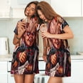 thumbnail image 3 of Lsque Chucky Pattern Nightgowns for Women Sleep Shirts Short Sleeve Nightshirt Pullover Nightdress Soft Sleepwear Relaxed Fit Nightdress, 3 of 5