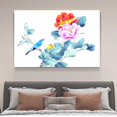 thumbnail image 4 of Bluebird and Pink Orange Peony Canvas Poster Bedroom Decor Sports Landscape Office Room Decor Gift,Frame-style,16x24inch(40x60cm), 4 of 8