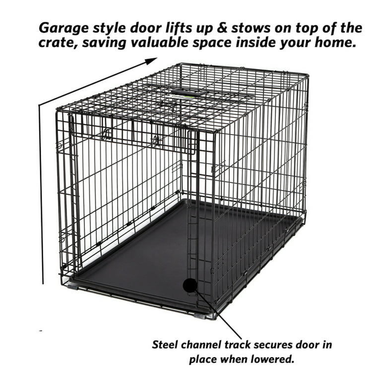 MIDWEST Ovation Single Door Collapsible Wire Dog Crate, 48-in 