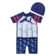 thumbnail image 1 of Traje de baño a rayas para niños, ropa de playa para niños, ropa de playa sin espalda, lindo traje de baño para niños pequeños, 1-4 años zhangyuxiang unisex, 1 of 2