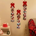 thumbnail image 6 of Christmas Card Holder Verdsylv Red Velvet Bow Christmas Card Holder, Wall Hanging Picture Photo Display for Xmas Home, Door and Window Decor, Photo Display Hanger, A, 6 of 7