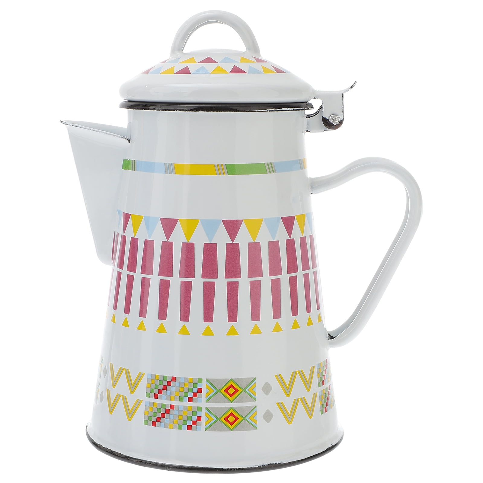 NUOLUX Coffee Kettle Tea Pot Teapot Water Enamel Ceramic Drip Vintage