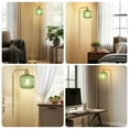 thumbnail image 6 of Laybasic Vintage Floor Lamps for Living Room, Mid Century Modern Standing Lamp with Ribbed Glass Lampshade Pedal Switch, 67" Retro Tall Lamp for Bedroom Study Room, 6 of 7