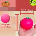 thumbnail image 3 of Pelotas antiestrés de manzana para niños y adultos (paquete de 1) Bolas de masa sensoriales que cambian de color, alivio del estrés, alivio de la ansiedad, relajación, mejora de la concentración, col JAMW Sencillez, 3 of 5