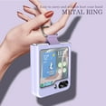 thumbnail image 6 of for Samsung Galaxy Z Flip 5 Case with Ring, Shockproof Thin Slim PC Protective Phone Case for Galaxy Z Flip 5G, Purple, 6 of 16