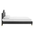 thumbnail image 4 of Modway Aurora Performance Velvet Full Bed in Charcoal, 4 of 10