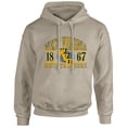 thumbnail image 2 of Men's  Tan West Virginia Mountaineers Upper Arch Letters Pullover Hoodie, 2 of 3