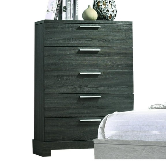 Acme Lantha Wooden Frame Storage Chest in Gray Oak