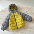 thumbnail image 4 of Zynoxe Puffer Jackets for Girls Winter Color Block Windproof Zip Up Long Sleeve Hoodies Casual Warm Quilted Padded Coat with Pockets, 4 of 7