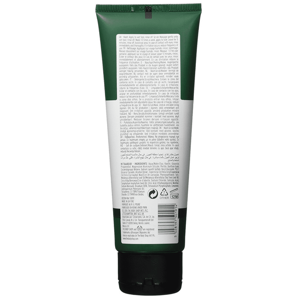 ros der Ledig The Body Shop Tea Tree 3-in-1 Wash.Scrub.Mask, Made with Tea Tree Oil 4.2  oz - Walmart.com