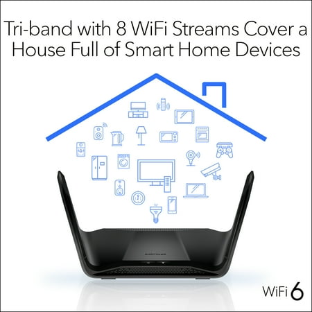 NETGEAR - Nighthawk AX6600 Tri-Band Wi-Fi 6 Router - Black
