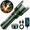 Green, variant on SKYFIRELED Rechargeable Flashlight High Lumens with Ignition Lens, 2000lm Super Bright LED Flashlights, Zoomable, 4 Modes Waterproof Flash Light for Camping Outdoor and Gift,Green