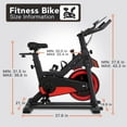 thumbnail image 7 of FDW Exercise Bike Indoor Fitness With LCD Screen,Comfortable Seat Cushion and Resistance,Black, 7 of 7