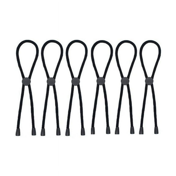 6PC Afro Puff Ponytail Ties Adjustable Hair Long Hairband for Thick Natural Curly Bun Headband