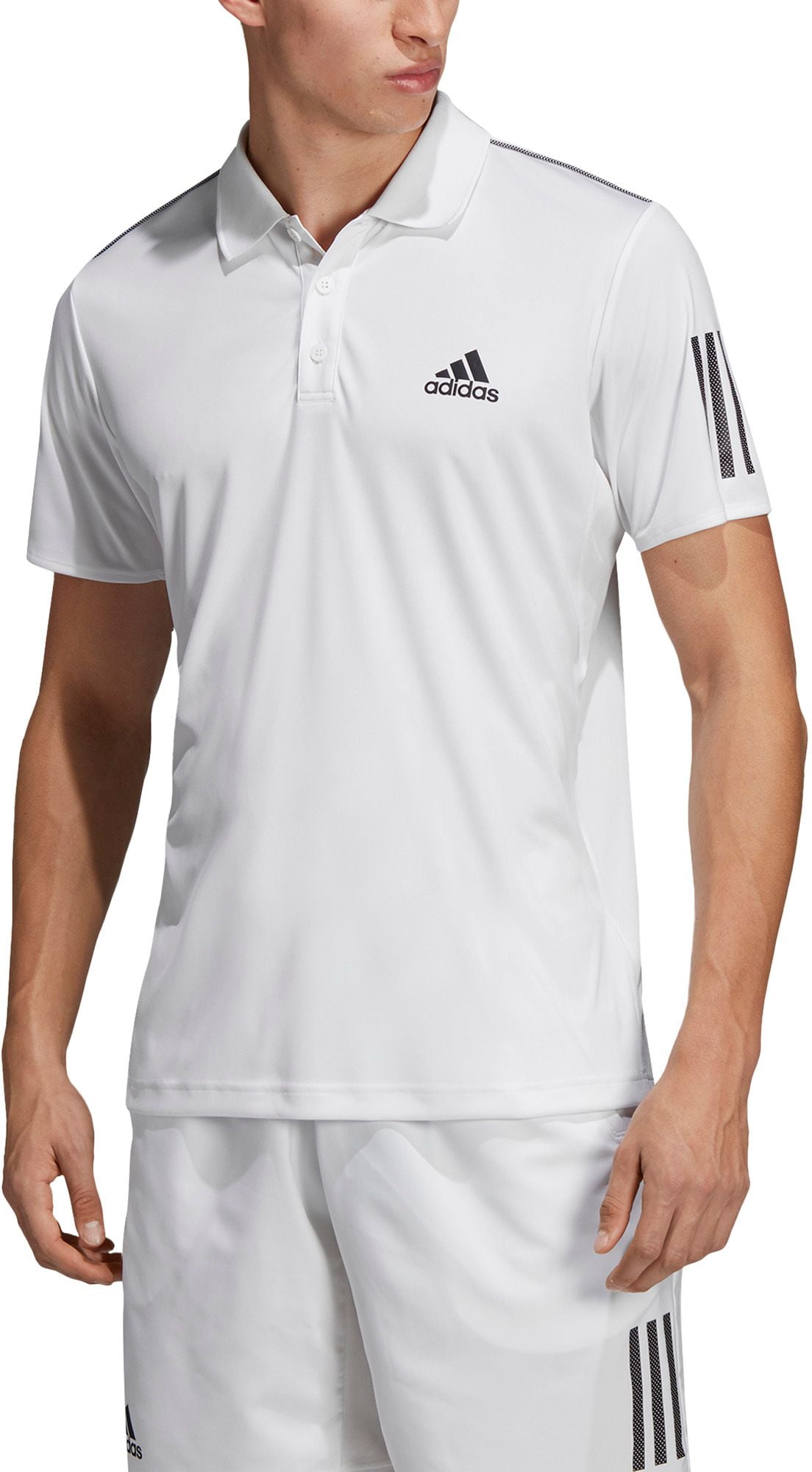 adidas men's team iconic full button polo