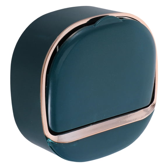 unbranded Organizador De Para Jabón Barra De Color Verde Oscuro Con Montaje Sin Taladro Y