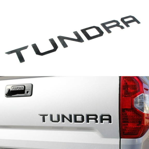 6pcs Matte Black Finish 3D Tailgate/Trunk Emblem Letter Pieces For 2014-2021 Toyota Tundra