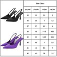 thumbnail image 2 of Sandalias de tacón con punta en punta para mujer, correa de tobillo para fiesta, tacones de aguja con espalda descubierta, zapatos de mulas sin cordones, 2 of 2