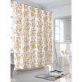 thumbnail image 3 of Shower Curtains Orange Pastoral Flower Bath Curtain Farmhouse Floral Waterproof Bathroom Shower Curtain Set with Hooks Decoration 36 x 72 Inches, 3 of 7