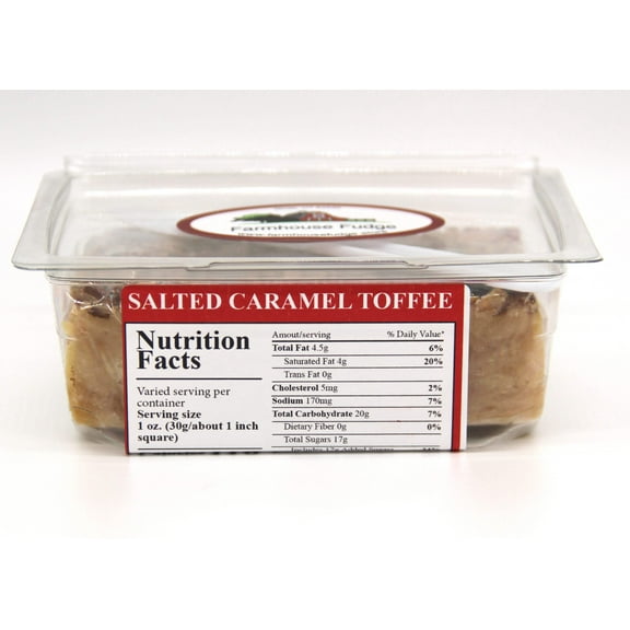 Farmhouse Fudge:  Salted Caramel Toffee Fudge (8 Ounces)