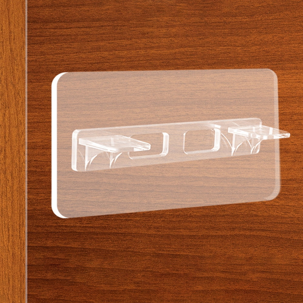 PerforationFree Partitions Sticky Hooks Easy to Installl Plastic Shelf