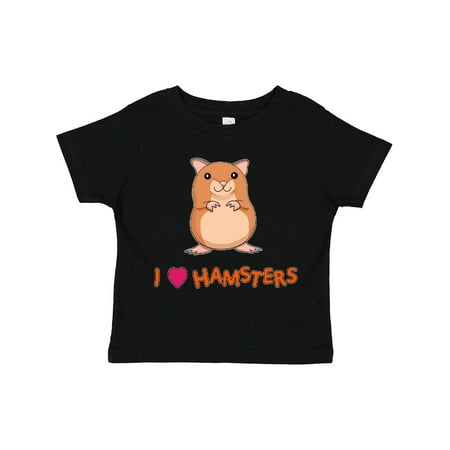 

Inktastic I Love Hamsters Gift Toddler Boy or Toddler Girl T-Shirt