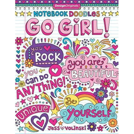 Notebook Doodles: Notebook Doodles Go Girl!: Coloring & Activity Book (The Best Way To Go Down On A Girl)