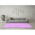 thumbnail image 3 of Ahgly Company Indoor Round Solid Purple Modern Area Rugs, 3' Round, 3 of 4