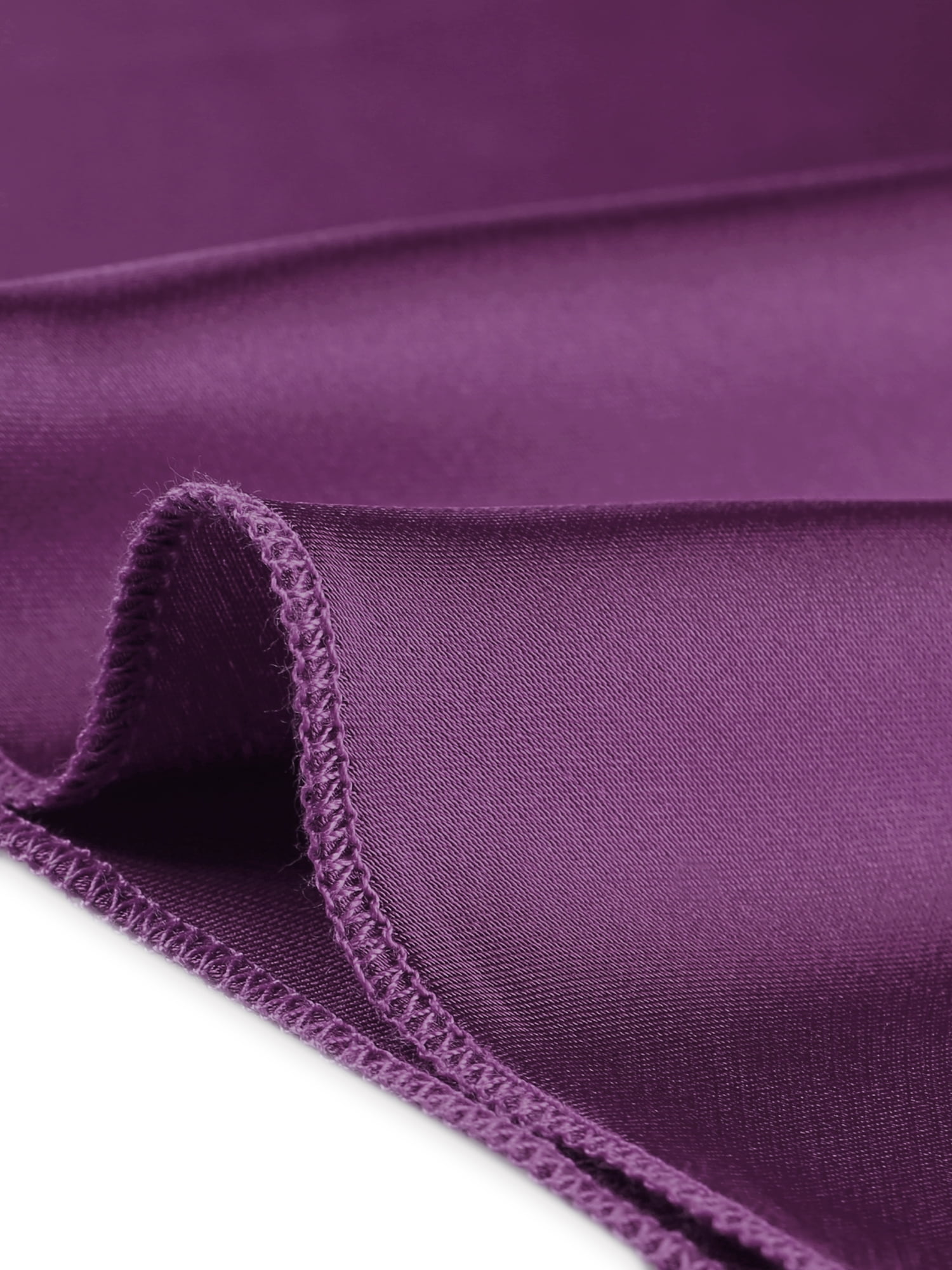 DARING DIVA Women's Satin Pajamas Sleeveless Racer Back Lace Trim Camisole Tops XS Purple