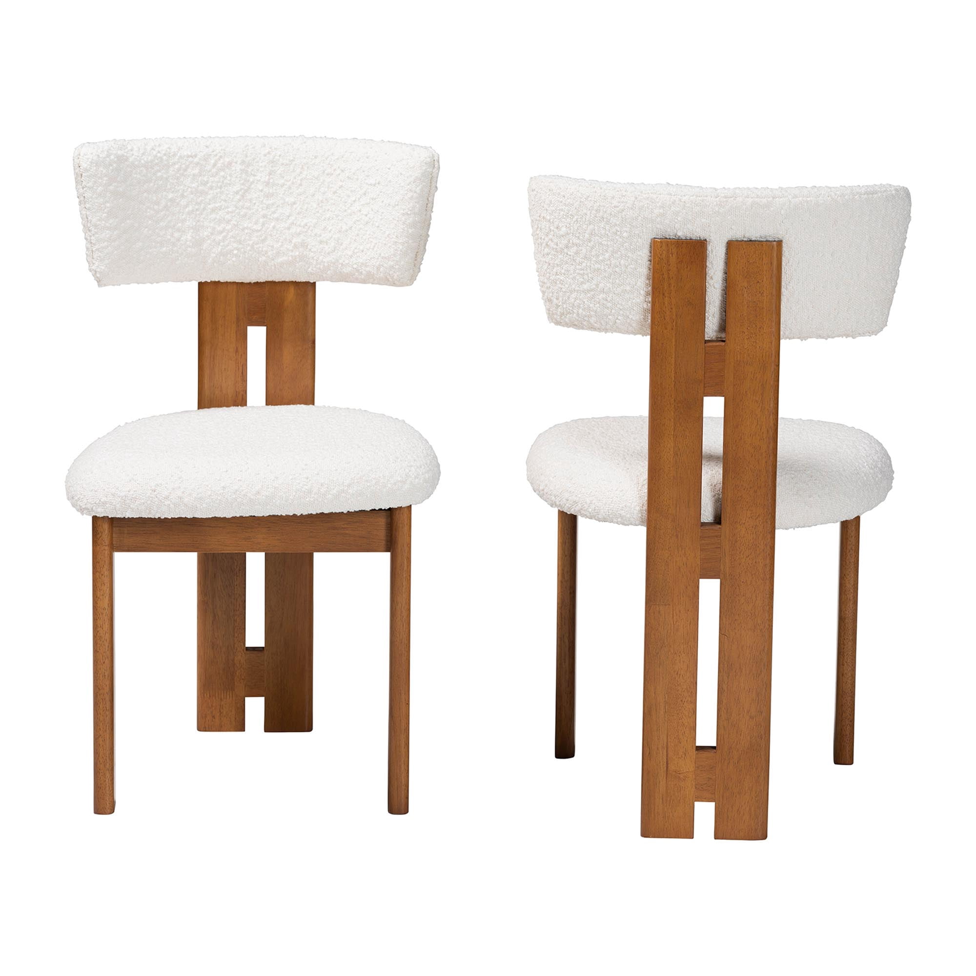 Baxton Studio Kyren Modern Dining Chair, 2-Piece, Cream