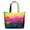 Colorful Tie Dye Pattern-2, variant on Colorful Tie Dye Pattern Large Weekend Travel Bag, Canvas Overnight Shoulder Bag with Zipper & Pockets, Heavy Duty Canvas for Travel Work School,22” X 12" X 18"