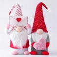thumbnail image 6 of Cheers US Valentine Gnomes – Valentines Day Decorations for The Home – Cute Valentines Gnome Decor Gifts for Home, Office, Local – Standalone Plush Gnome with Card, 6 of 7