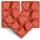 thumbnail image 1 of Molde de silicona en forma de corazón para 6 cavidades, paquete de 3 moldes en forma de corazón para hacer jabón hecho a mano, chocolate, velas de jabón y gelatina marrón, 1 of 5