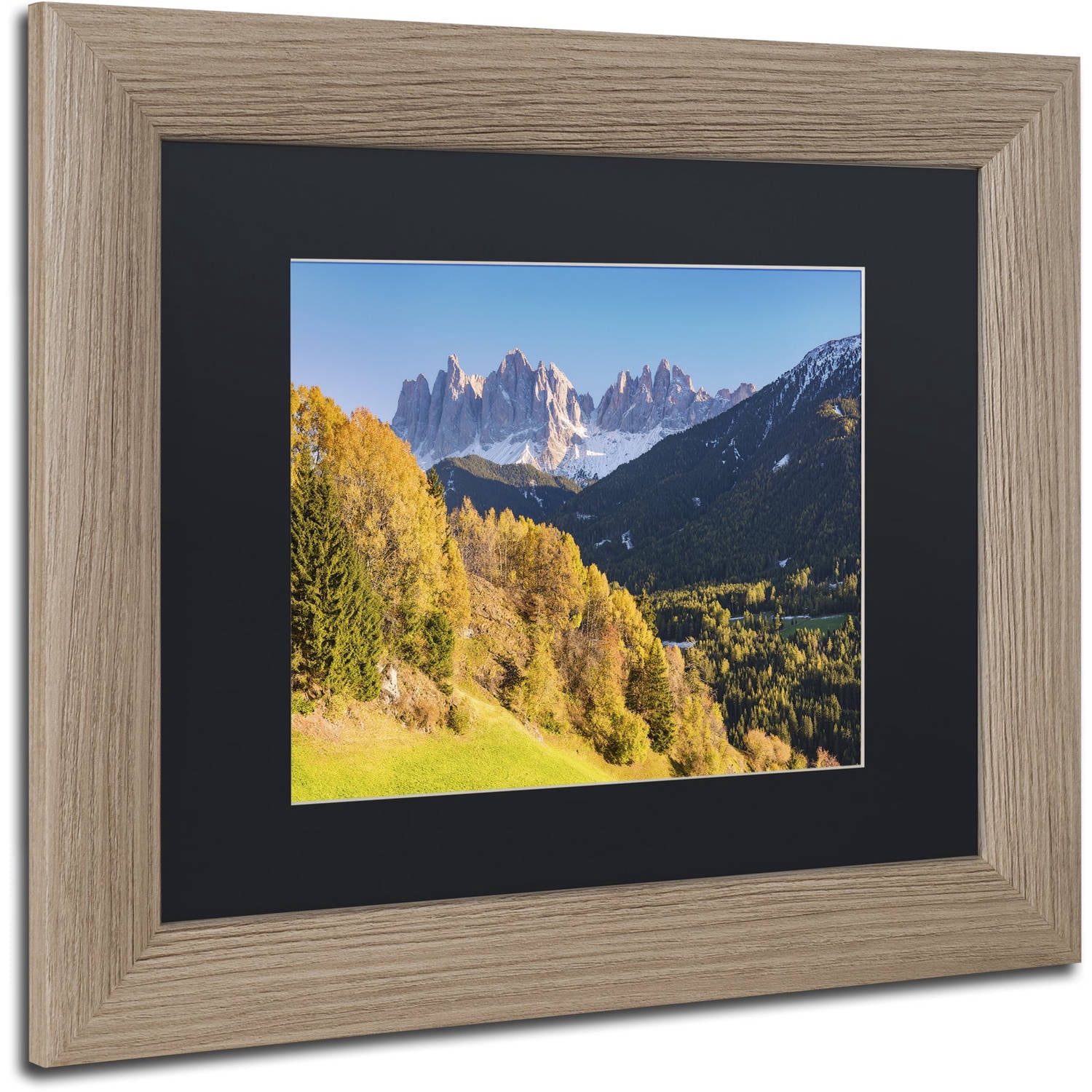 Trademark Fine Art "Autumn Grandeur" Canvas Art by Michael Blanchette Photography Black Matte, Birch Frame