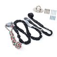 thumbnail image 1 of Juguete colgante individual para perros al aire libre con cuerda elástica, juguete interactivo para tirar, juguetes de cuerda para perros con poste de Negro, 1 of 8