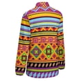 thumbnail image 5 of Africa Ethnic Colorful Pattern Long Sleeve Blouse Woman Streetwear Casual Shirts Summer Oversize Woman Streetwear Clothing Birthday Present, 5 of 7