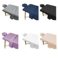 thumbnail image 3 of serony Polyester Microfiber Beauty Bedspread Set Includes Flat Premium Double-Brushed Microfiber ：Crafted And Fitted Sheets Massage Table Sheets, 3 of 6