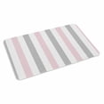 thumbnail image 4 of Pink Grey Striped Door Mat Indoor Outdoor,Geometric Vertical Stripes Minimalist Non Slip Welcome Mat with Rubber Backing,Absorbent Fabric Front Door Mats Entryway Rug for Home Patio Entrance 24"x36", 4 of 9