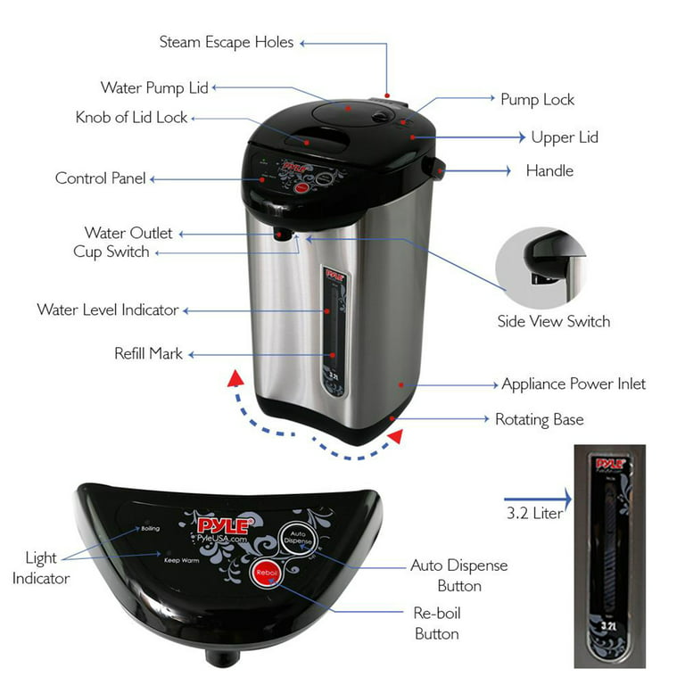 Electric Water Boiler & Warmer — NutriChef Kitchen