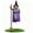 Purple, variant on Halloween Witch Decoration, Motion Activated Talking Animatronic with Glowing Red Eyes, Hanging Witch Prop for Porch Yard, Indoor Outdoor Scary Decorations