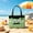 Green, variant on Naturace Waterproof Spooky Beach Tote Purse, Trick or Treat Halloween Handbag, Halloween Themed Beach Bag For Pool Vacation Summerween Holiday Shopping