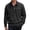 Black, variant on Polo Shirts For Men Corduroy Button Down Pocket Long Sleeve With Contrast Business Male Tees