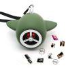thumbnail image 1 of Mini altavoz inalámbrico con forma de avión compatible con Bluetooth Ranura para tarjeta AUX TF (verde militar)-135450.04, 1 of 8
