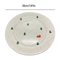 thumbnail image 3 of Binmer Eight Inch Ambient Christmas Ceramic Bowl High Temperature Dishware Christmas Dinnerware Dishwasher And Microwave Safe, 3 of 6
