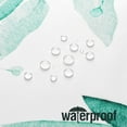 thumbnail image 3 of Teal Eucalyptus Shower Curtain, Watercolor Plant Leaves with Floral Bathroom Shower Curtain Set with Hooks, 72x72, 3 of 6