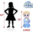 thumbnail image 3 of WAHU Aqua Pals Disney Classic Elsa Plush Water Toy for Kids Ages 2+, Fast-Drying Waterproof Plush Doll Toy for Pool and Bathtub, Large, Blue/White, 26", 3 of 6