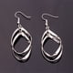 thumbnail image 3 of Sonducket Pendientes trenzados para mujer, pendientes elegantes de hoja hueca, decoración portátil, regalos, joyería para novia, cumpleaños, boda Ropa, zapatos y accesorios Miscelánea Plata Sonducket PS6950-02, 3 of 5