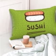 thumbnail image 4 of Naloa Fresh Sushi Pillow Covers, Throw Pillow Case Cushion Covers,Cushion for Bedroom,Couch,Home-16"x24", 4 of 6