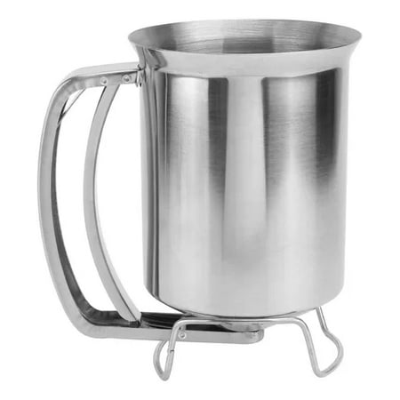 

Professional Stainless Steel Pancake Batter Dispenser - Great for Baking Cupcakes Muffins-Cooking Crepes Waffles Cooking Crepes and Waffles 800ml
