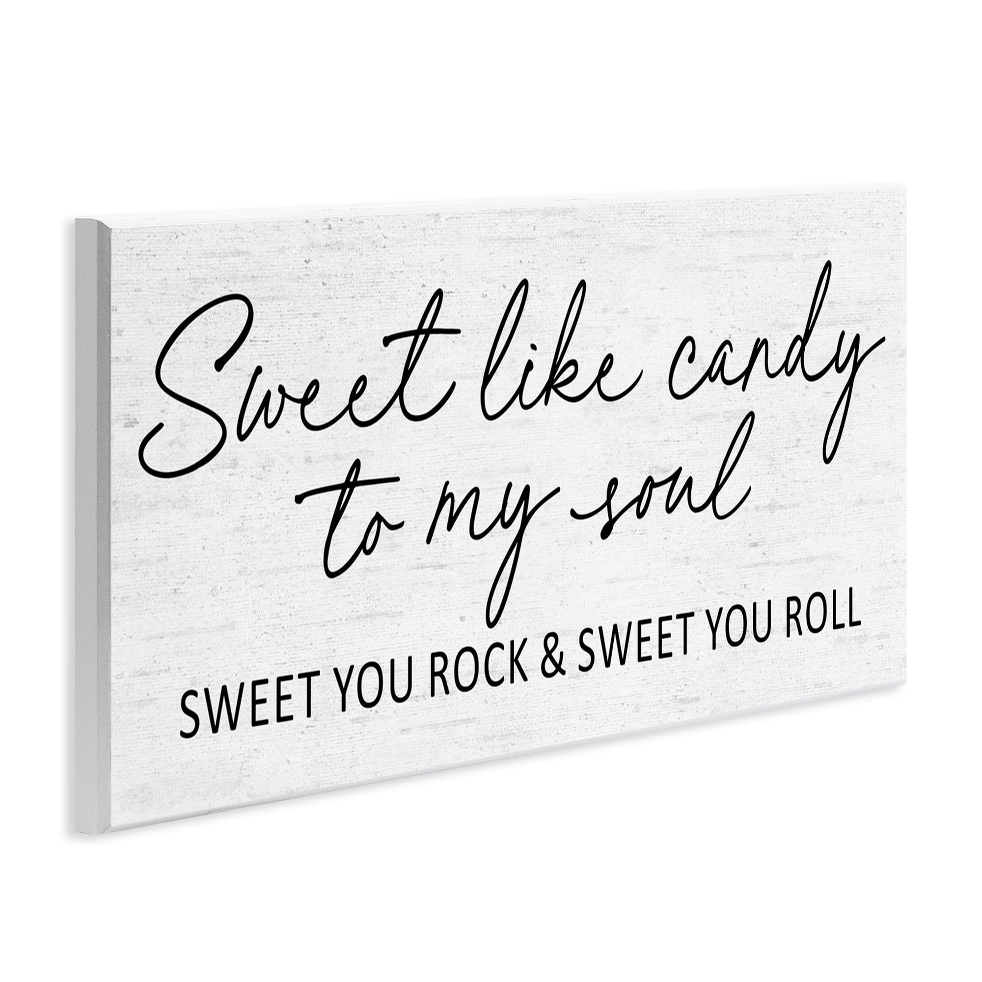 Sweet Like Candy Song Lyrics Wall Plaque Art, design by Lettered and Lined